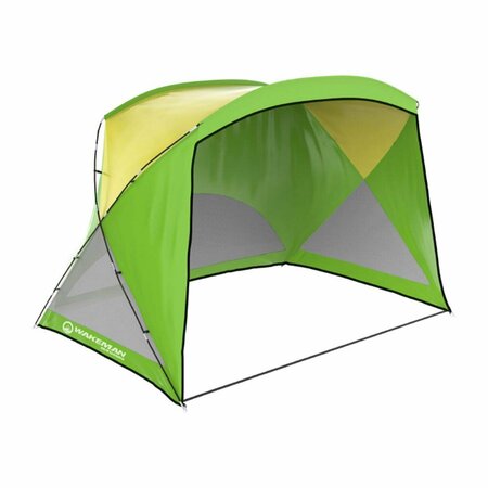 WAKEMAN OUTDOORS Beach Tent Sun Shelter, Green 75-CMP1084